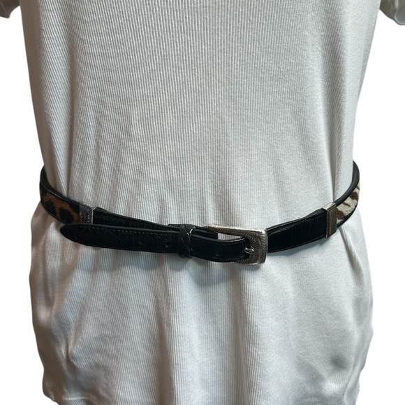 Brighton Leopard and Zebra Print Belt - Picture 1 of 10